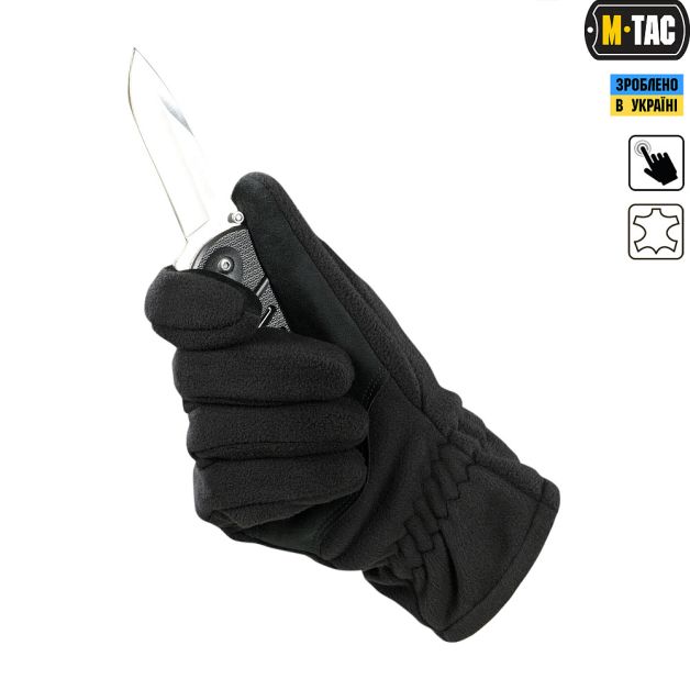 M-Tac перчатки Winter Tactical Windblock 380 Black