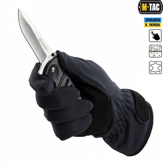 M-Tac перчатки Winter Tactical Waterproof Dark Navy Blue