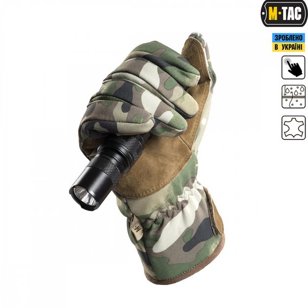 M-Tac перчатки Winter Tactical Waterproof Multicam