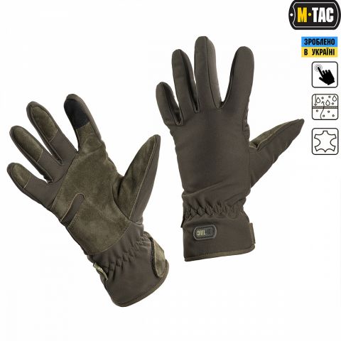 M-Tac перчатки Winter Tactical Waterproof Olive