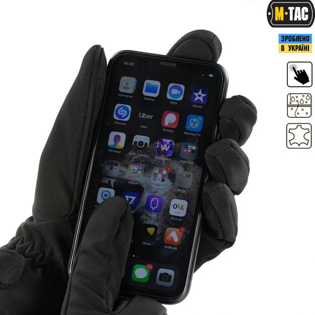 M-Tac перчатки Tactical Waterproof Black