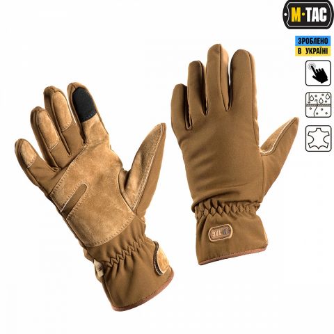 M-Tac перчатки Winter Tactical Waterproof Coyote