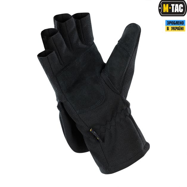 M-Tac перчатки беспалые с клапаном Windblock 295 Black