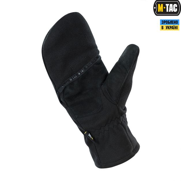 M-Tac перчатки беспалые с клапаном Windblock 295 Black