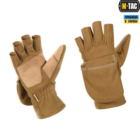 M-Tac перчатки беспалые с клапаном Windblock 295 Coyote Brown