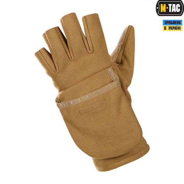 M-Tac рукавички безпалі з клапаном Windblock 295 Coyote Brown