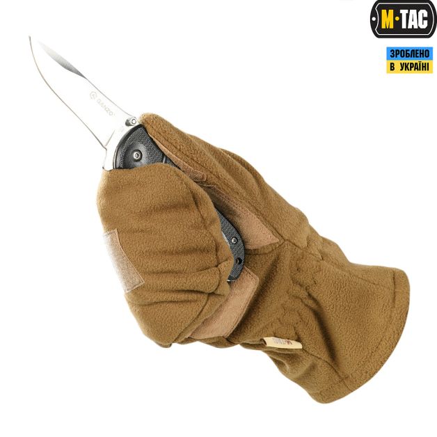 M-Tac рукавички безпалі з клапаном Windblock 295 Coyote Brown