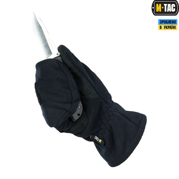 M-Tac перчатки беспалые с клапаном Windblock 295 Dark Navy Blue