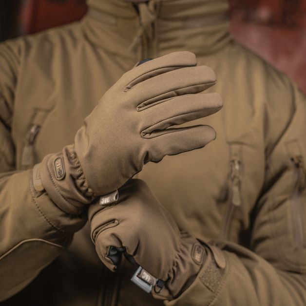 M-Tac перчатки Soft Shell Thinsulate Coyote Brown