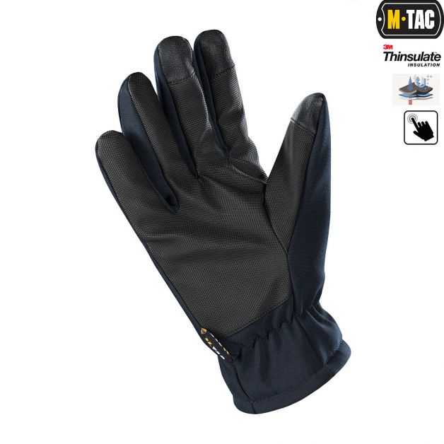 M-Tac перчатки Soft Shell Thinsulate Navy Blue