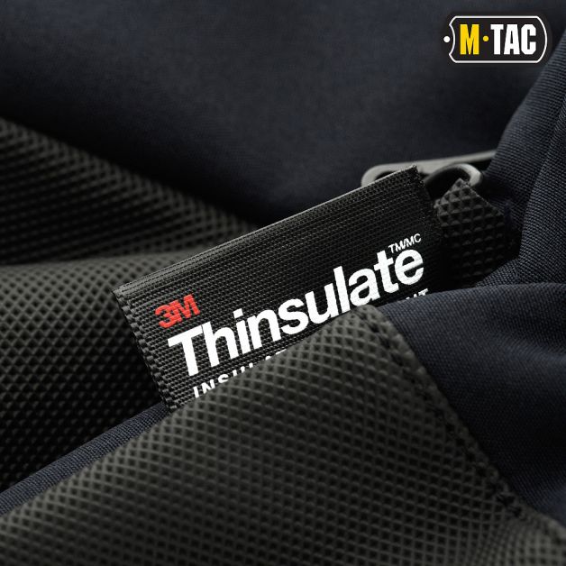 M-Tac перчатки Soft Shell Thinsulate Navy Blue