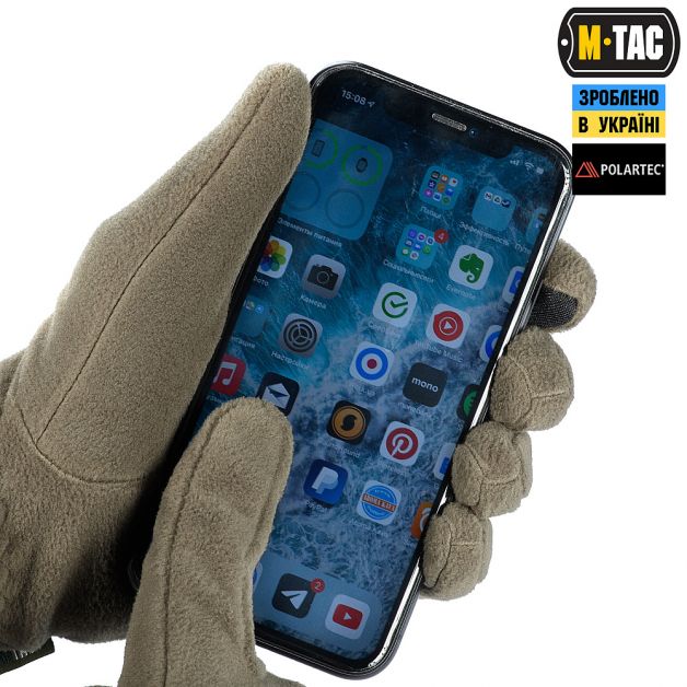 M-Tac перчатки Winter Polartec Dark Olive