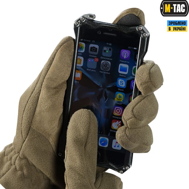 M-Tac перчатки Winter Tactical Windblock 380 Dark Olive