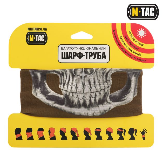 M-Tac шарф-труба облегченный Reaper Skull Coyote