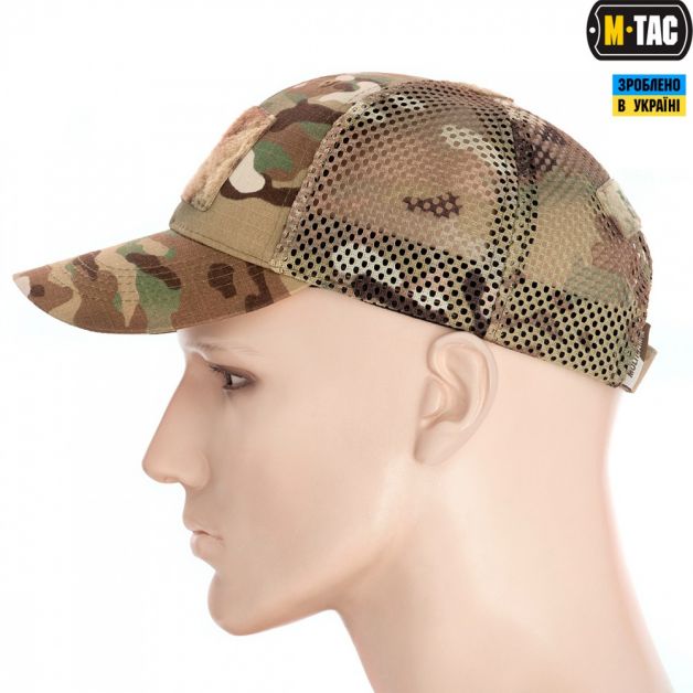 M-Tac бейсболка тактическая с сеткой Multicam
