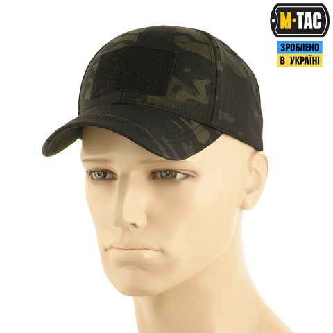 M-Tac бейсболка тактическая Multicam Black