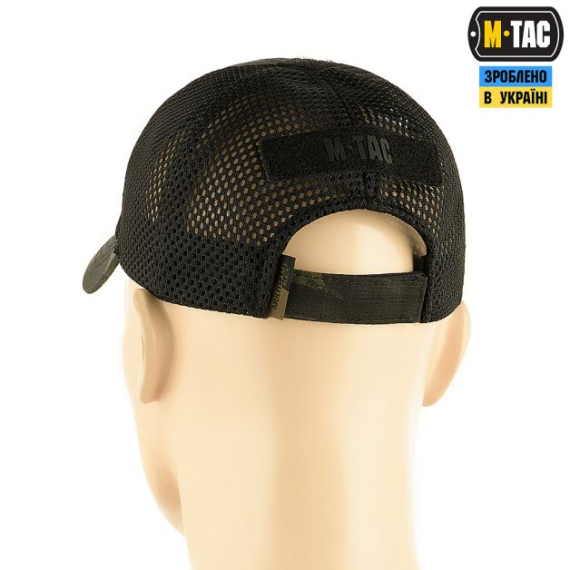 M-Tac бейсболка тактична з сіткою Multicam Black