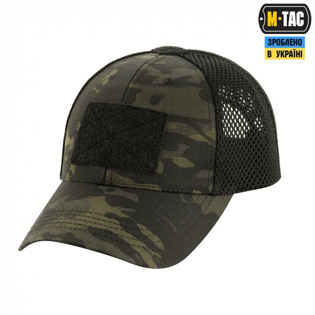 M-Tac бейсболка тактична з сіткою Multicam Black