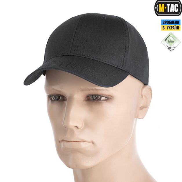 M-Tac бейсболка Elite рип-стоп Dark Grey