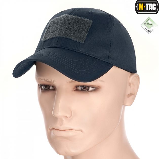 M-Tac бейсболка с липучкой Flex рип-стоп Dark Grey