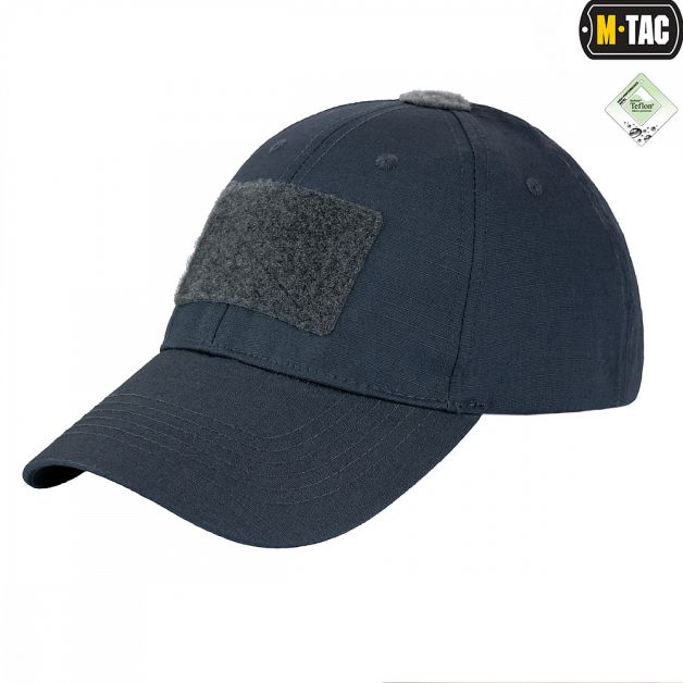 M-Tac бейсболка с липучкой Flex рип-стоп Dark Grey