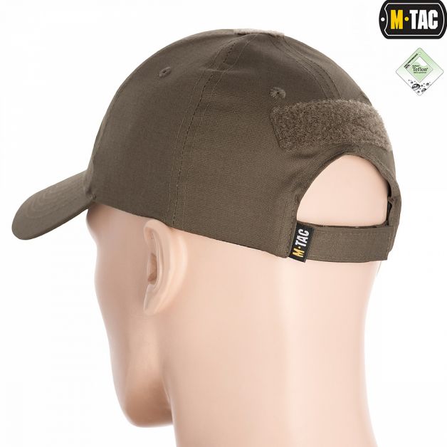 M-Tac бейсболка з липучкою Flex ріп-стоп Dark Olive
