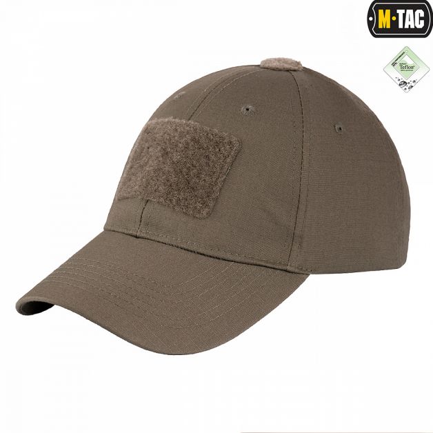 M-Tac бейсболка з липучкою Flex ріп-стоп Dark Olive