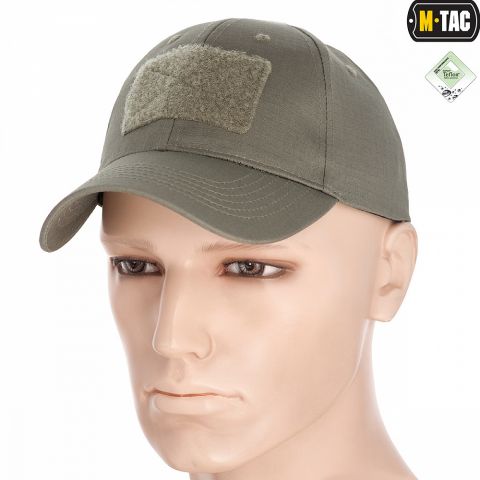 M-Tac бейсболка с липучкой Flex рип-стоп Foliage Green