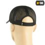 M-Tac бейсболка с липучкой и сеткой Flex рип-стоп Black