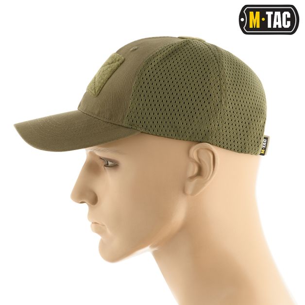 M-Tac бейсболка с липучкой и сеткой Olive