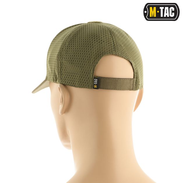 M-Tac бейсболка с липучкой и сеткой Olive