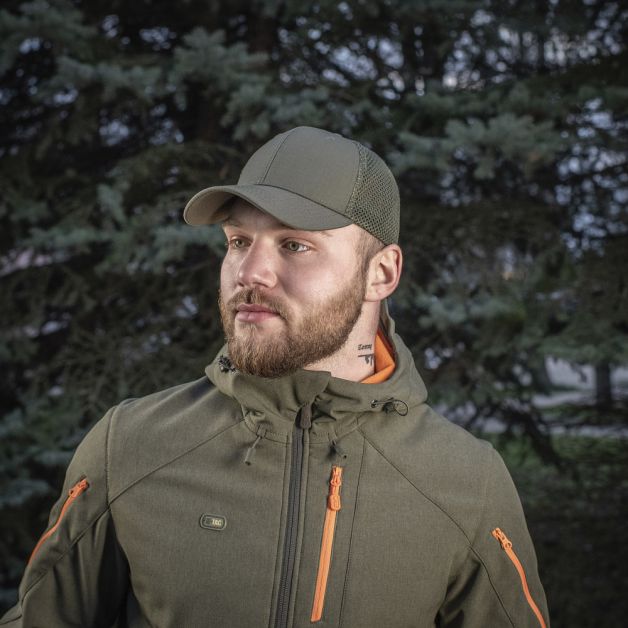 M-Tac бейсболка с сеткой Flex рип-стоп Army Olive