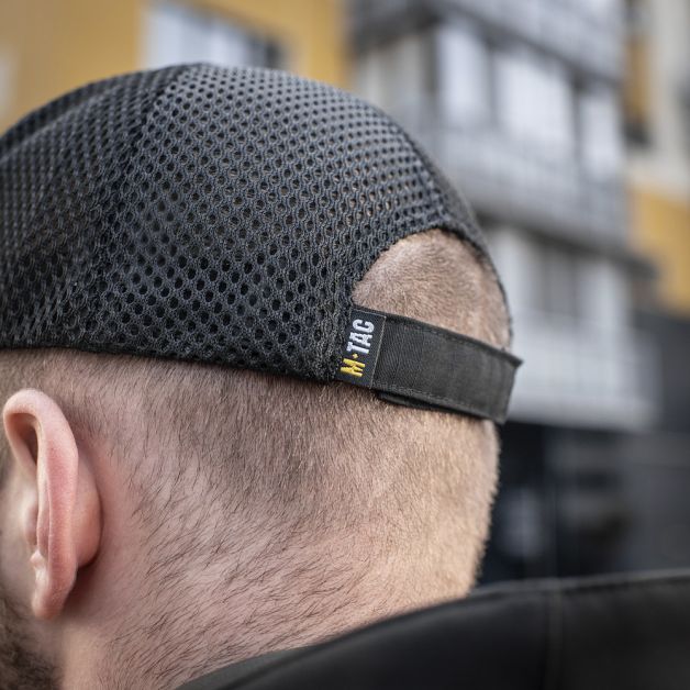 M-Tac бейсболка с сеткой Flex рип-стоп Black