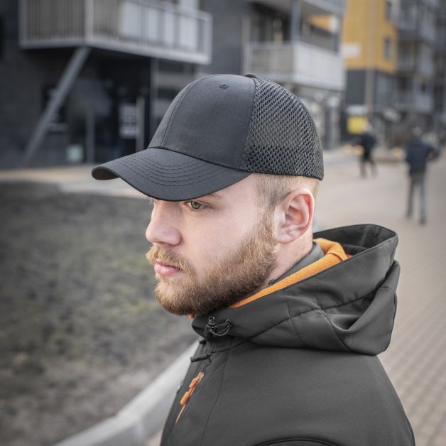 M-Tac бейсболка с сеткой Flex рип-стоп Black