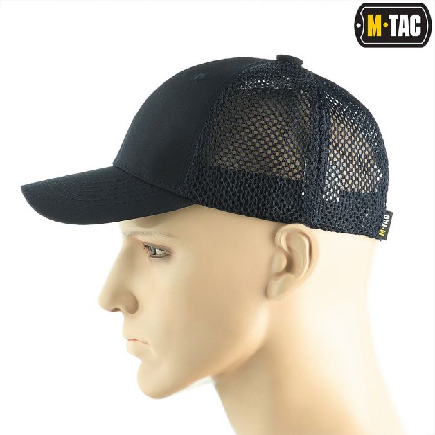 M-Tac бейсболка с сеткой Flex рип-стоп Dark Navy Blue
