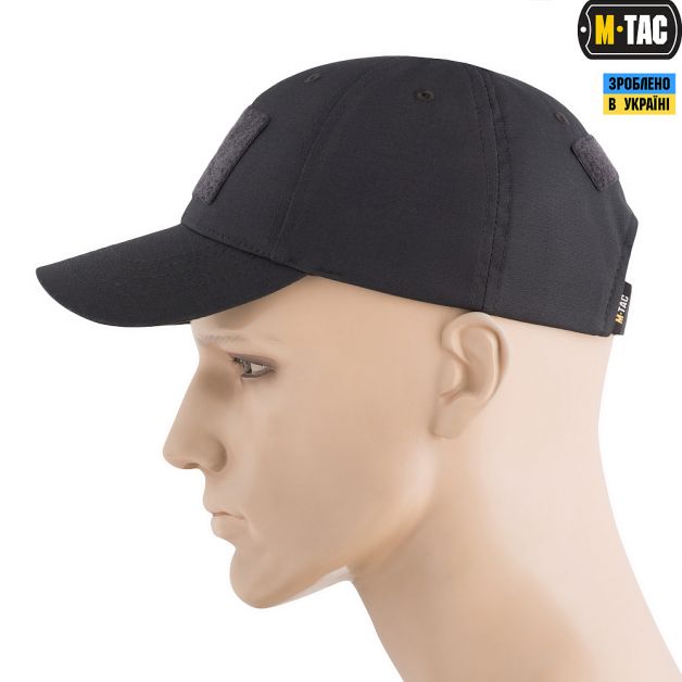 M-Tac бейсболка тактическая Elite рип-стоп Dark Grey