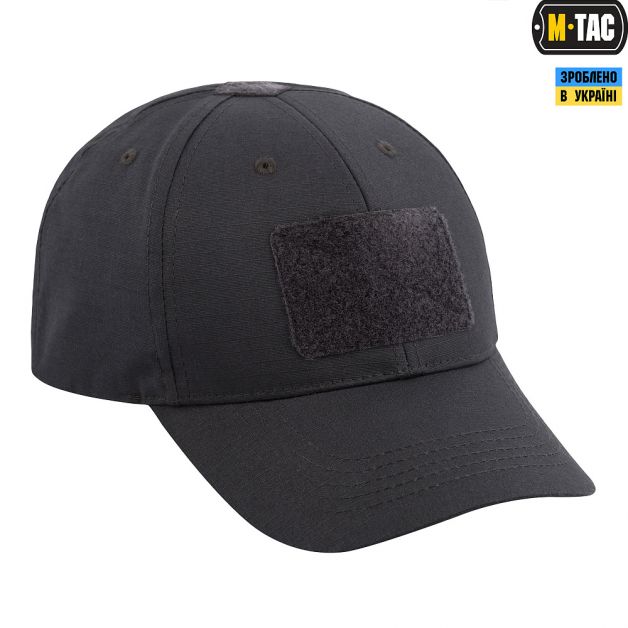 M-Tac бейсболка тактическая Elite рип-стоп Dark Grey