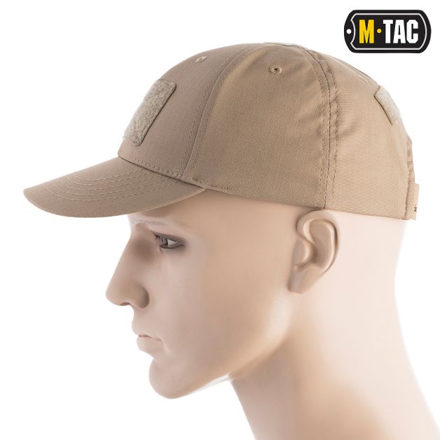 M-Tac бейсболка тактична Elite Flex ріп-стоп Khaki