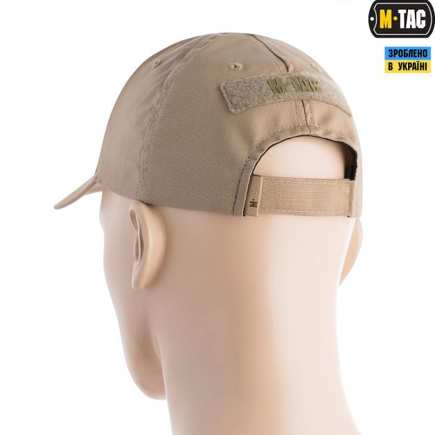 M-Tac бейсболка тактична Elite Flex ріп-стоп Khaki