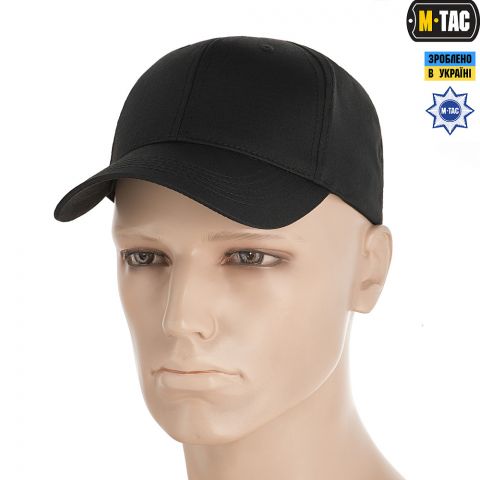 M-Tac бейсболка Elite рип-стоп Black