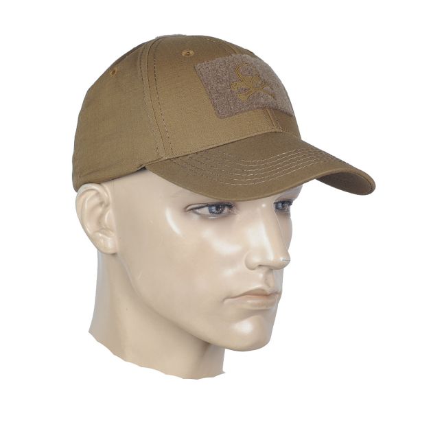M-Tac бейсболка тактична Flex ріп-стоп Pirate Skull Coyote Brown