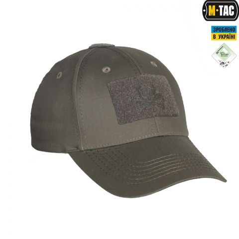M-Tac бейсболка тактическая Flex рип-стоп Pirate Skull Dark Olive