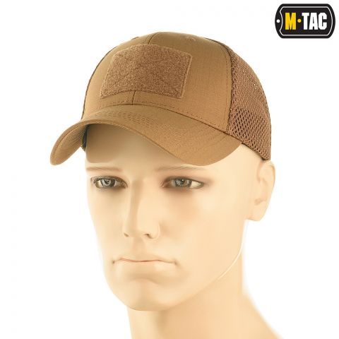 M-Tac бейсболка тактическая с сеткой Elite Flex Coyote Brown