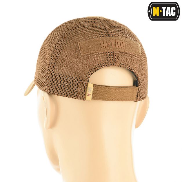 M-Tac бейсболка тактична з сіткою Elite Flex Coyote Brown