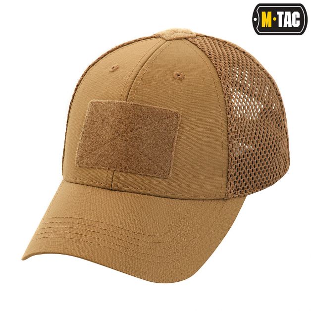 M-Tac бейсболка тактична з сіткою Elite Flex Coyote Brown