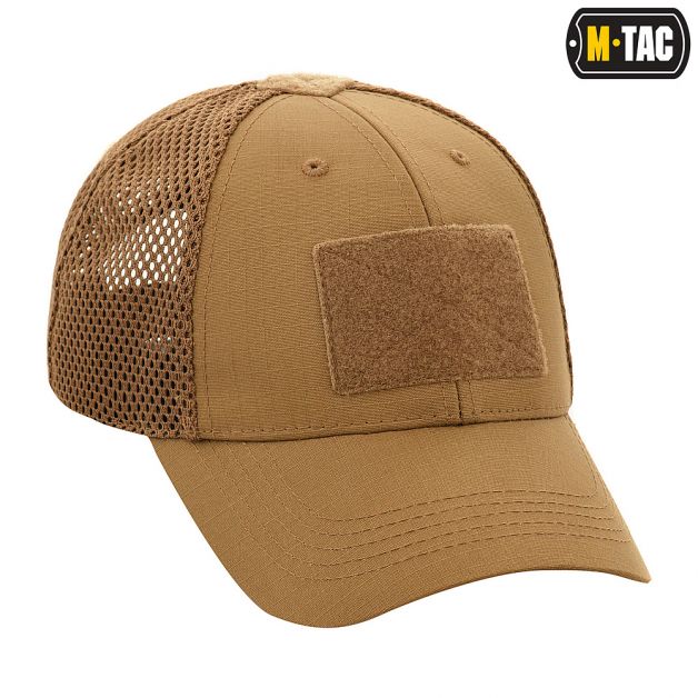 M-Tac бейсболка тактична з сіткою Elite Flex Coyote Brown