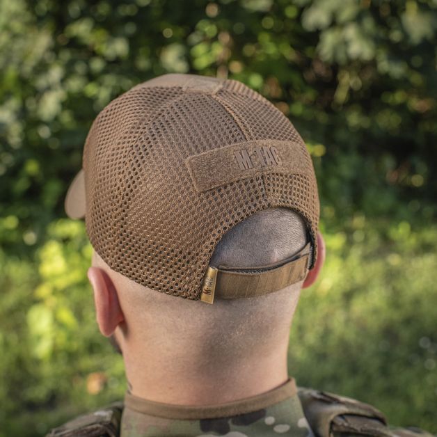 M-Tac бейсболка тактична з сіткою Elite Flex Coyote Brown