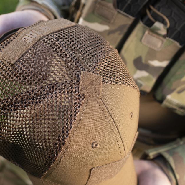 M-Tac бейсболка тактична з сіткою Elite Flex Coyote Brown
