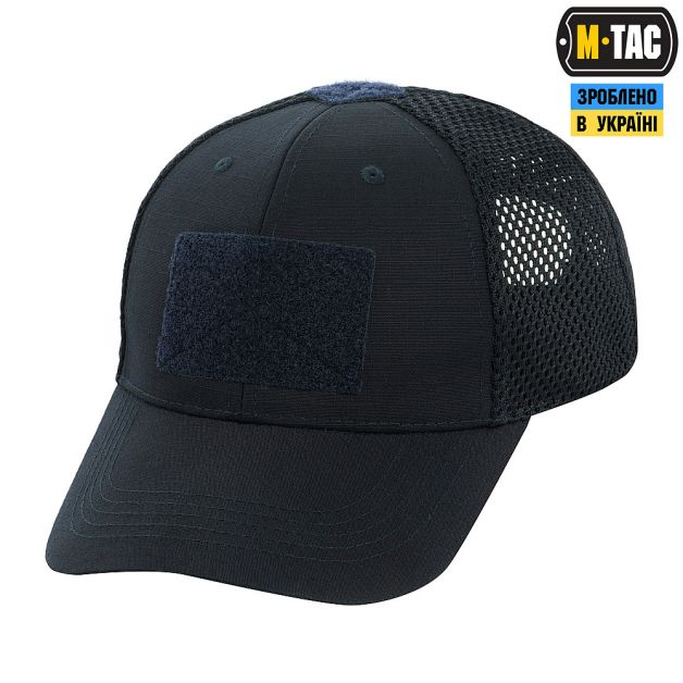 M-Tac бейсболка тактическая с сеткой Elite Flex Dark Navy Blue