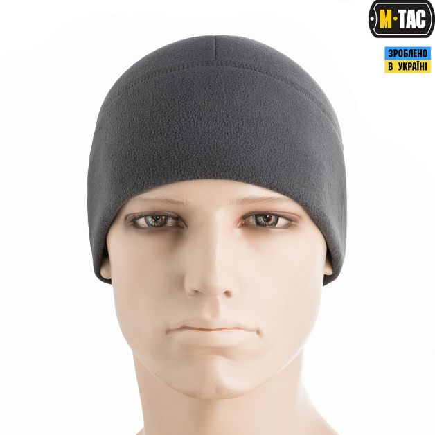 M-Tac шапка Watch Cap Elite флис (260г/м2) Dark Grey